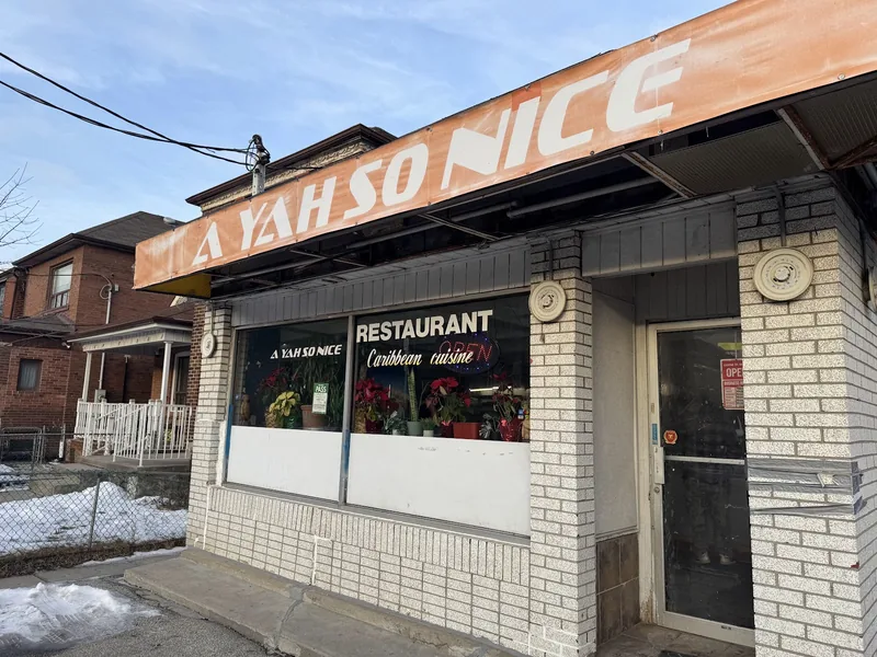 A YAH SO NICE, caribbean kitchen at 1671 Keele Street in York, Toronto