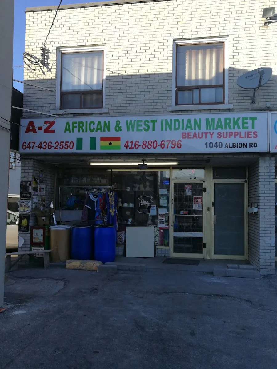 A-Z African And West Indies Market, grocery shop at 1040 Albion Road in Etobicoke, Toronto