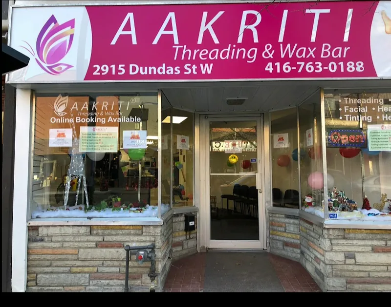 Aakriti Threading & Wax Bar, beauty salon at 2915 Dundas Street West in York, Toronto