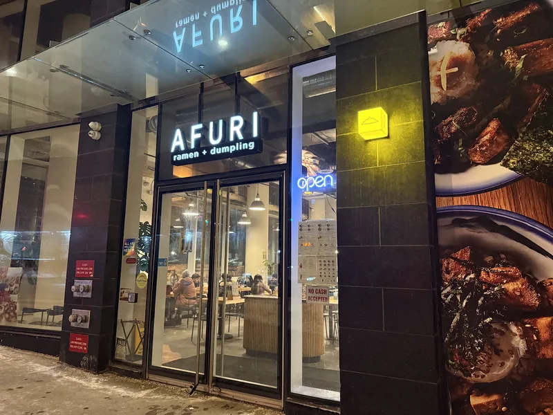 AFURI ramen + dumpling Toronto, japanese kitchen at 411 Church Street in Old Toronto, Toronto