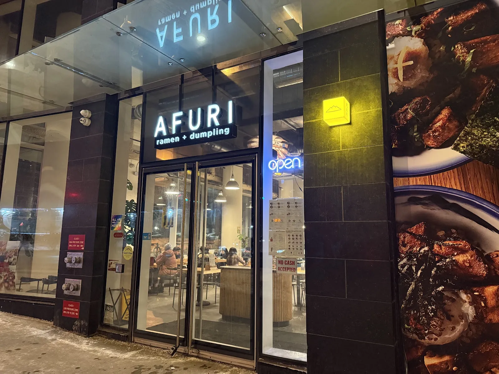 AFURI ramen + dumpling Toronto, japanese kitchen at 411 Church Street in Old Toronto, Toronto
