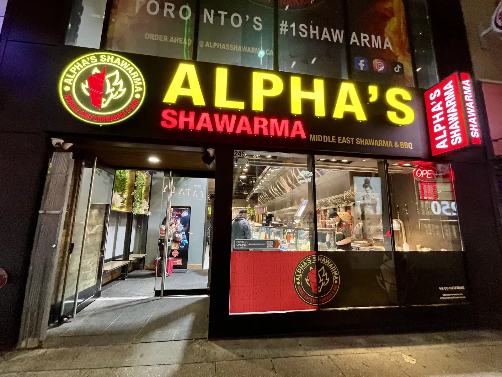 Alpha’s Shawarma (245 Yonge St.), middle eastern kitchen at 245 Yonge Street in Old Toronto, Toronto