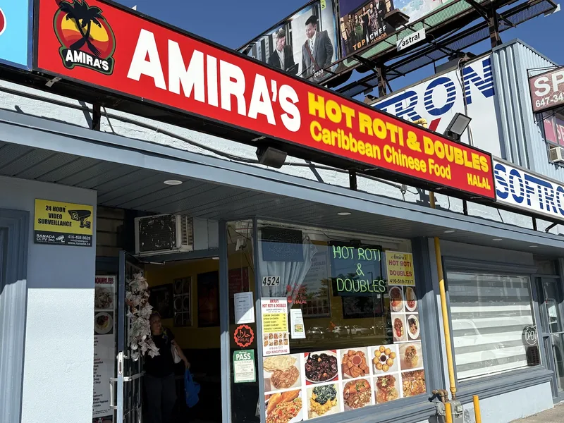 Amira's Hot Roti and Doubles, caribbean kitchen at 4524 Kingston Road in Scarborough, Toronto