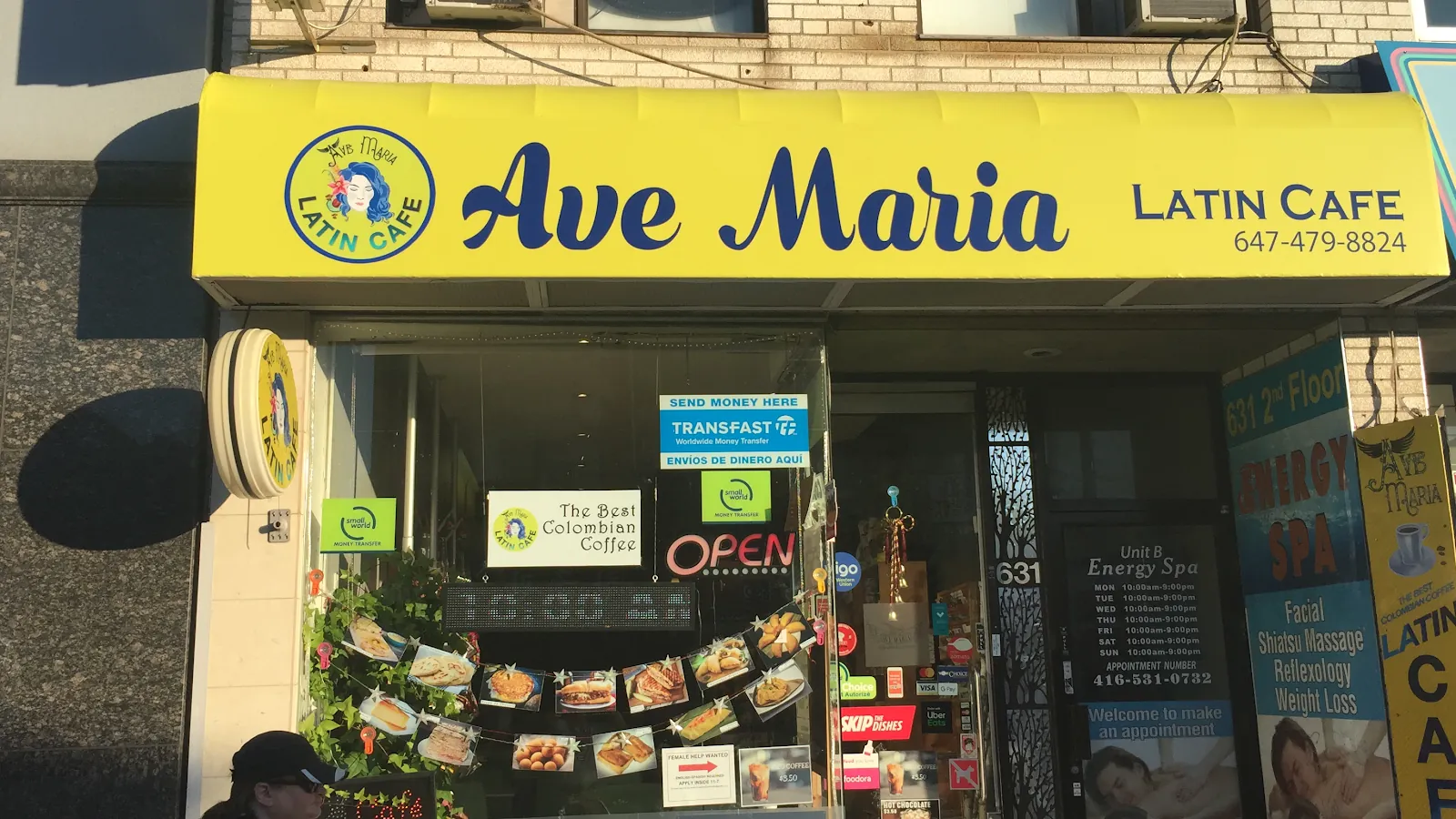 Ave Maria Latin Cafe & groceries, latin american kitchen at 631 Bloor Street West in Old Toronto, Toronto
