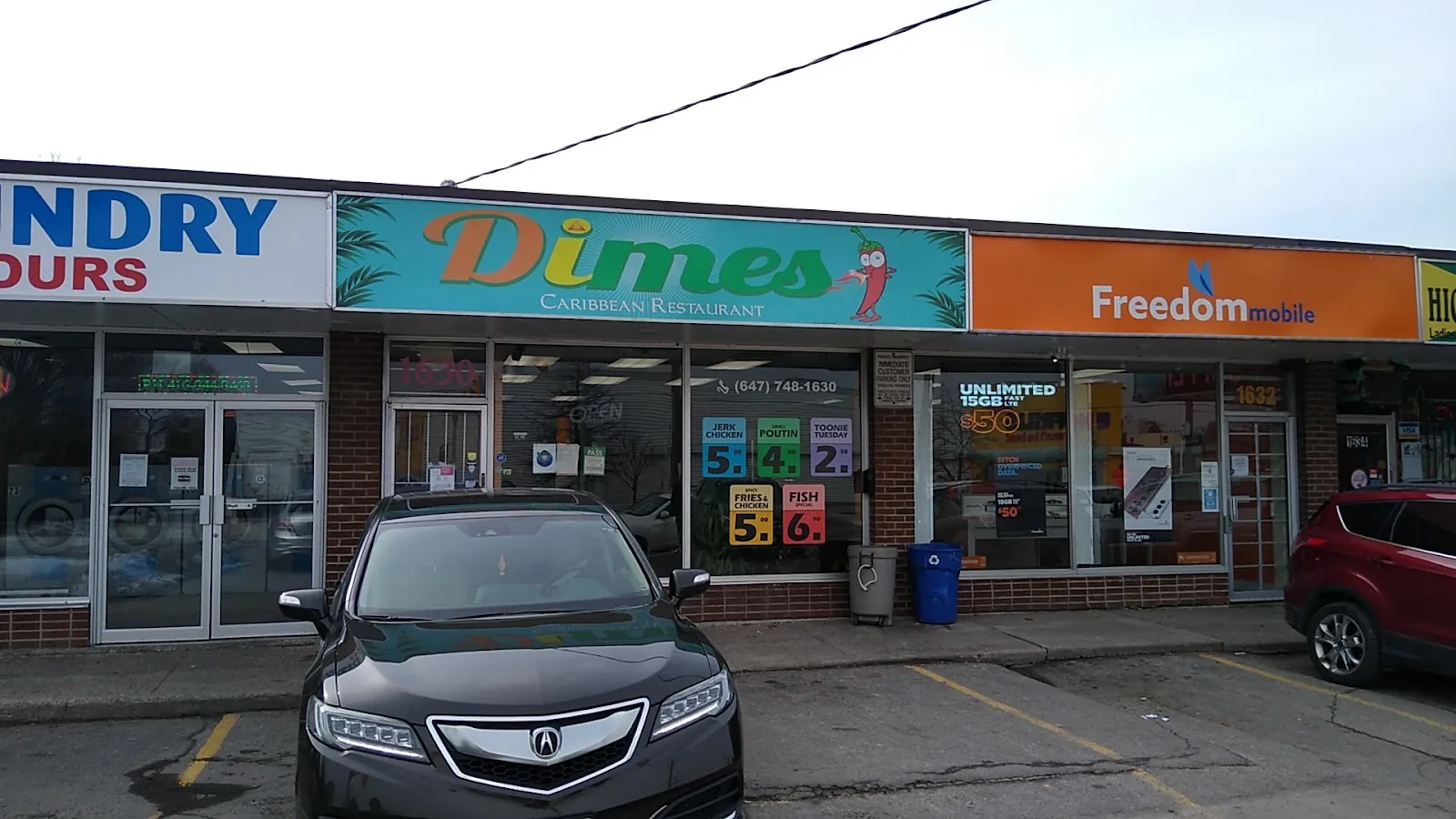 Dimes Caribbean Restaurant, caribbean kitchen at 1630 Jane Street in Etobicoke, Toronto