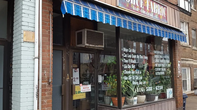 Dohue Fabric, fabric and textiles at 1102 College Street in Old Toronto, Toronto