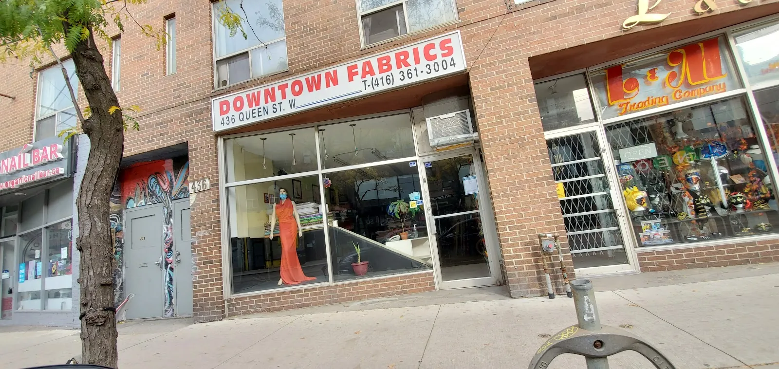 Downtown Fabrics, fabric and textiles at 436 Queen Street West in Old Toronto, Toronto
