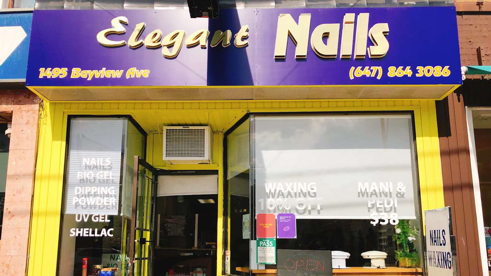 Elegant Nails, beauty salon at 1495 Bayview Avenue in East York, Toronto