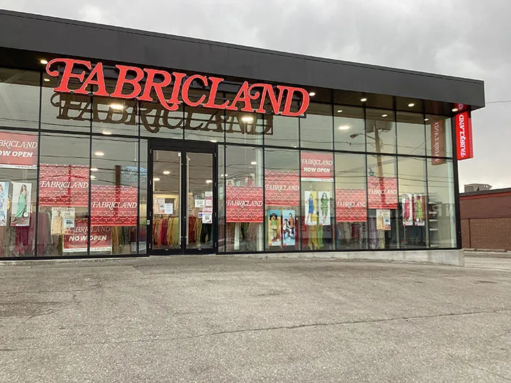 Fabricland, fabric and textiles at 95 Orfus Road in Old Toronto, Toronto