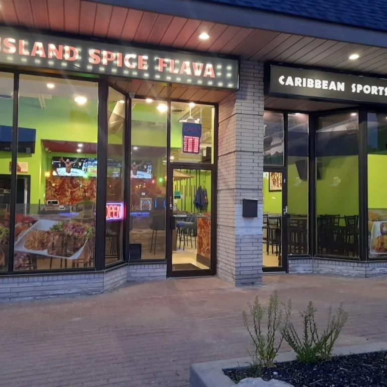 Island Spice Flava Restaurant & Lounge, caribbean kitchen at 2636 Saint Clair Avenue East in East York, Toronto