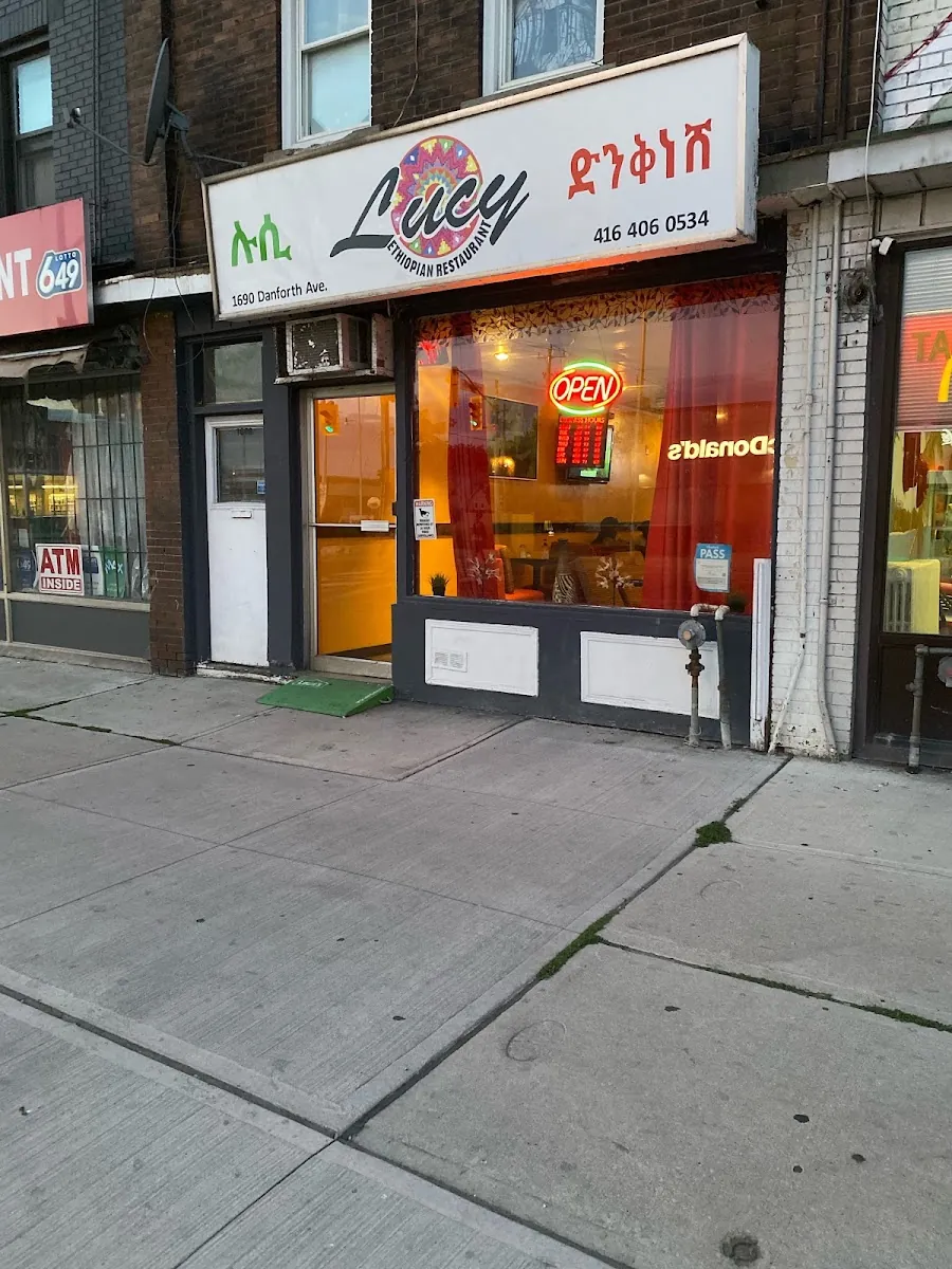 Lucy Ethiopian Restaurant, african kitchen at 1690 Danforth Avenue in East York, Toronto