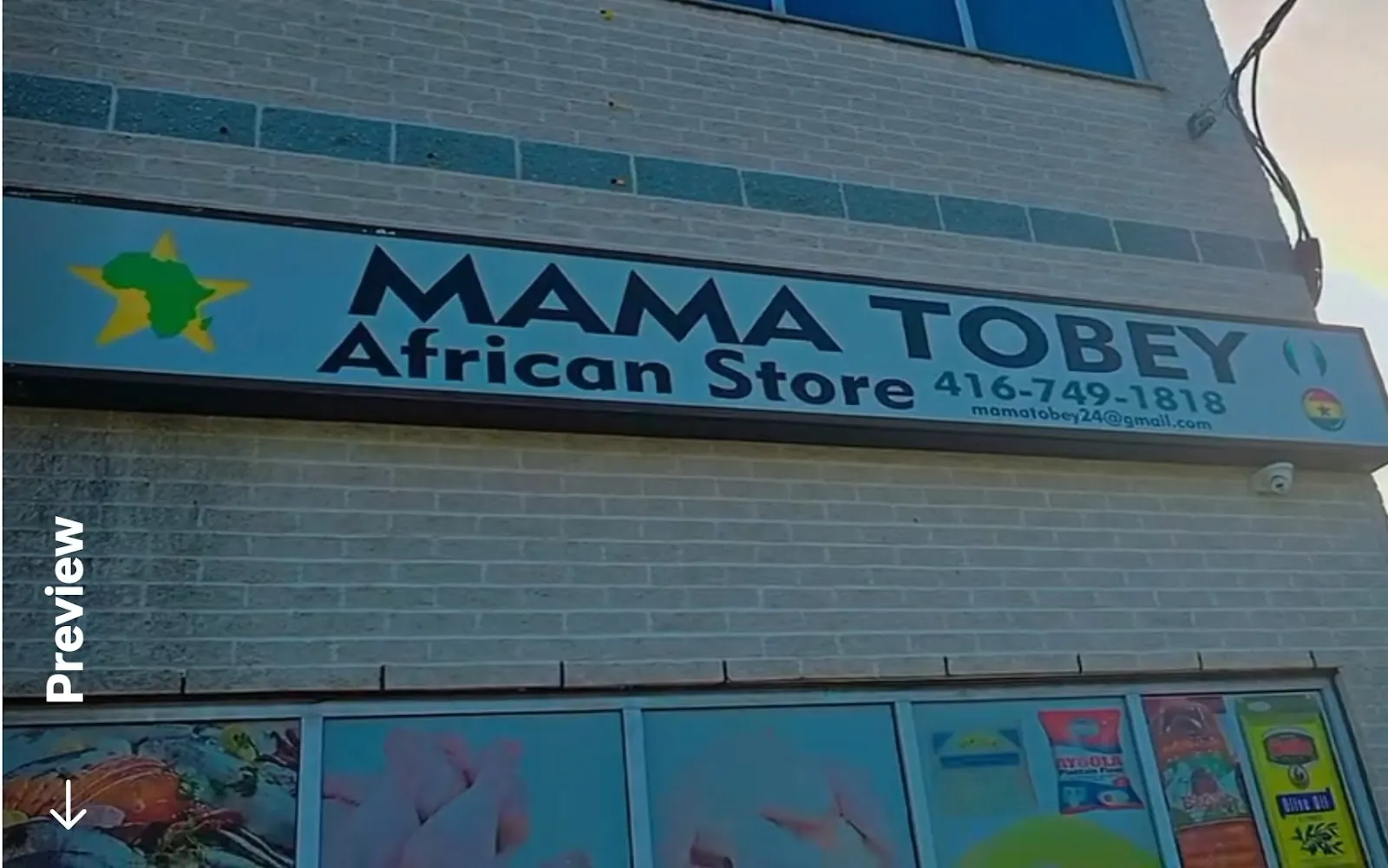 Mama Tobey African Store, grocery shop at 1625 Albion Road in Etobicoke, Toronto
