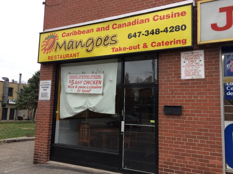 Mangoes, caribbean kitchen at 2491 Lake Shore Boulevard West in Old Toronto, Toronto