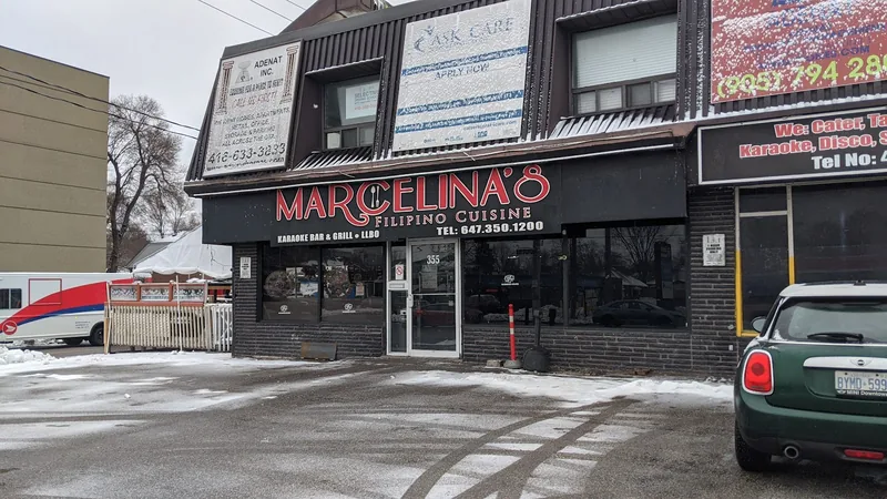 Marcelina's Filipino Cuisine and Karaoke Bar, filipino kitchen at 355 Wilson Avenue in North York, Toronto