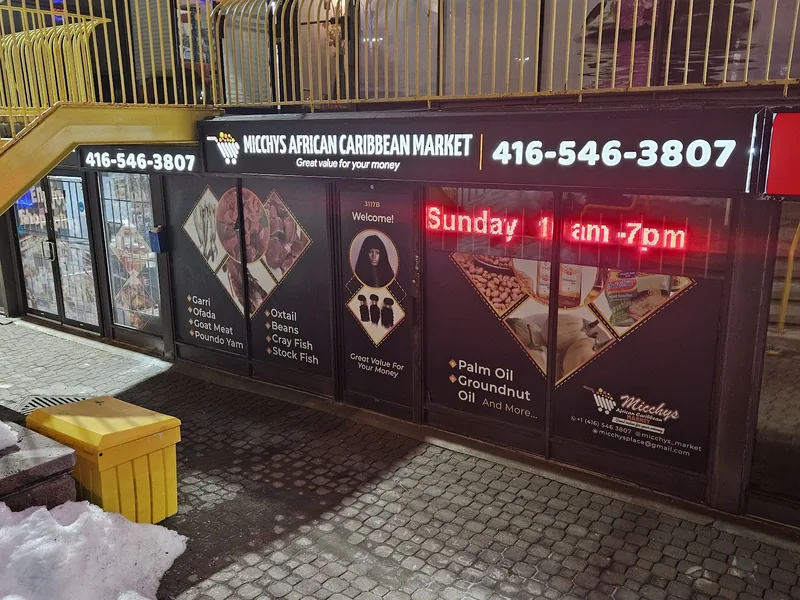 Micchys African Caribbean Market, grocery shop at 3117 Dufferin Street in Old Toronto, Toronto