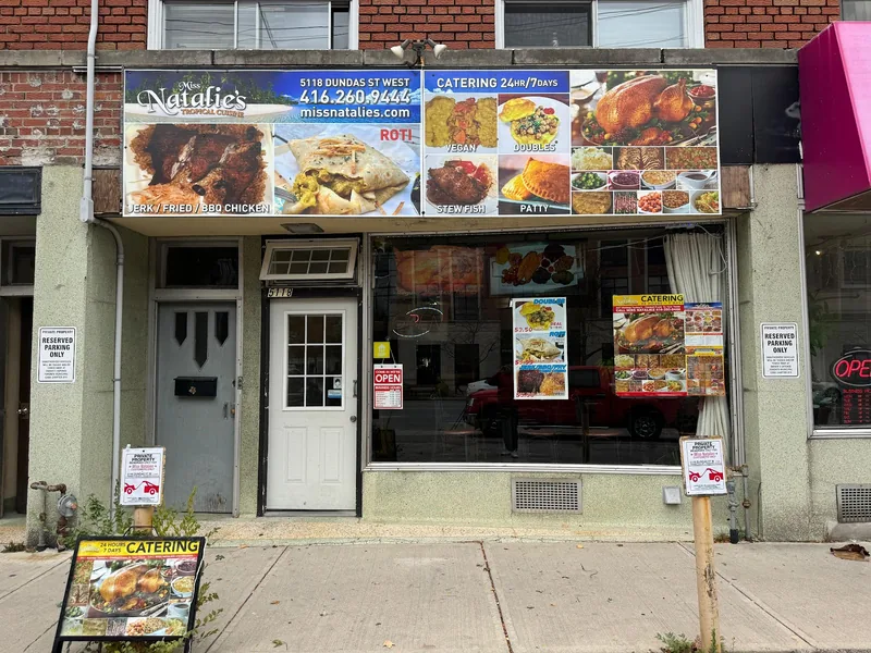 Miss Natalie’s Tropical Cuisine, caribbean kitchen at 5118 Dundas Street West in Etobicoke, Toronto