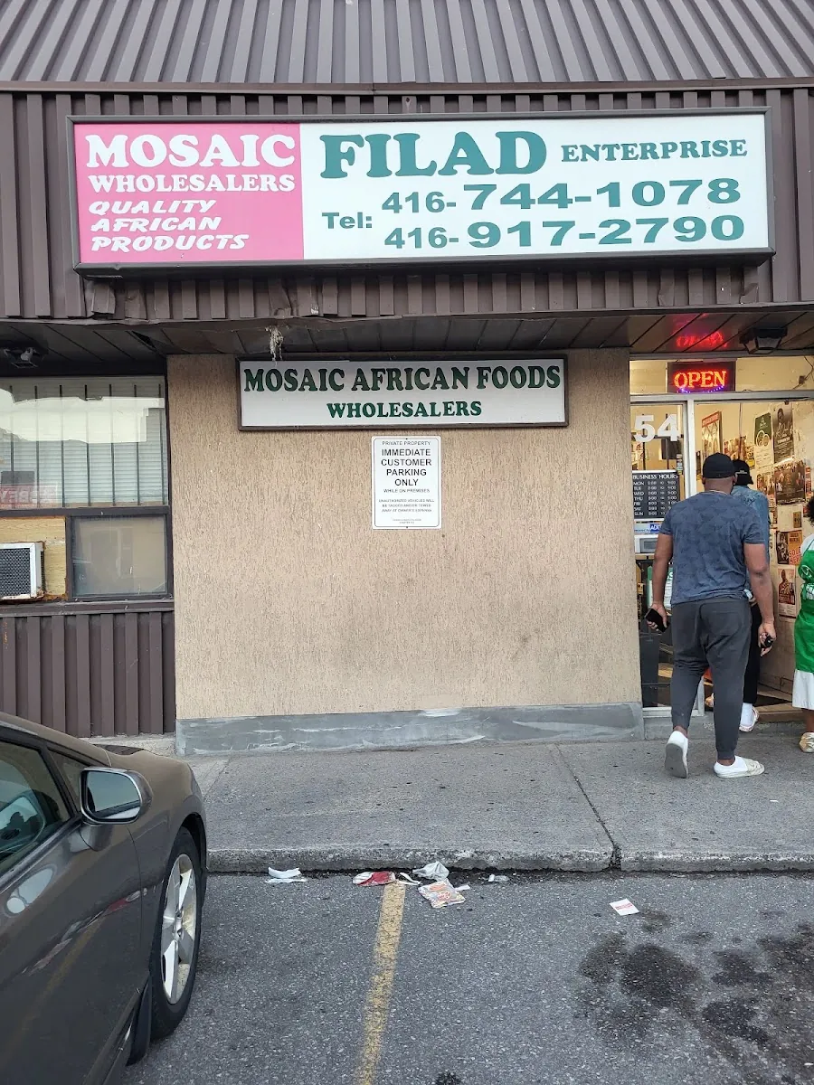Mosaic African Foods (Filad Enterprises), grocery shop at 54 Eddystone Avenue in North York, Toronto