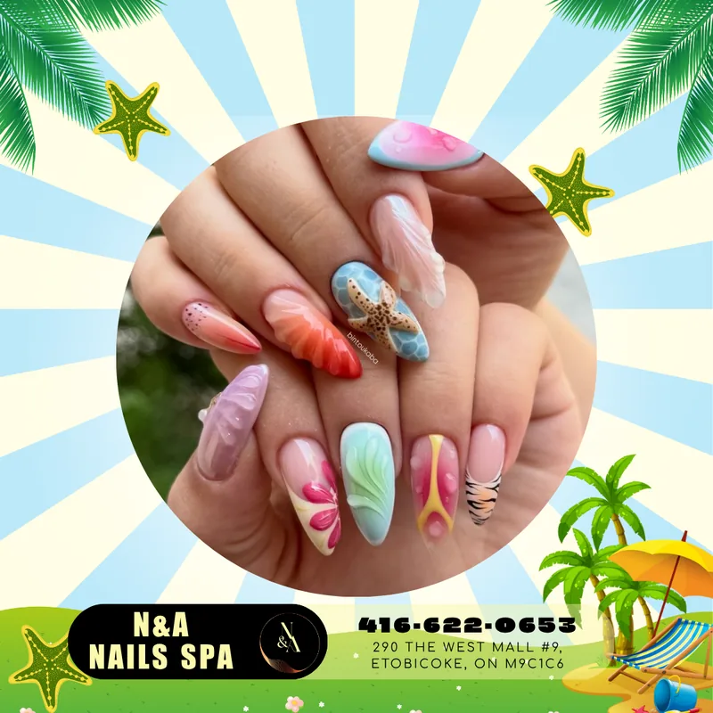 N&A Nails Spa, hair salon at 290 The West Mall in Etobicoke, Toronto