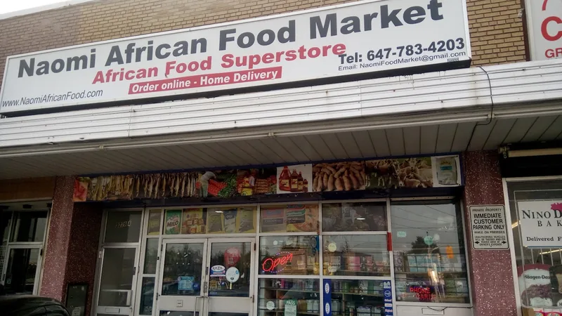 Naomi African Food Market, grocery shop at 3226 Weston Road in Etobicoke, Toronto