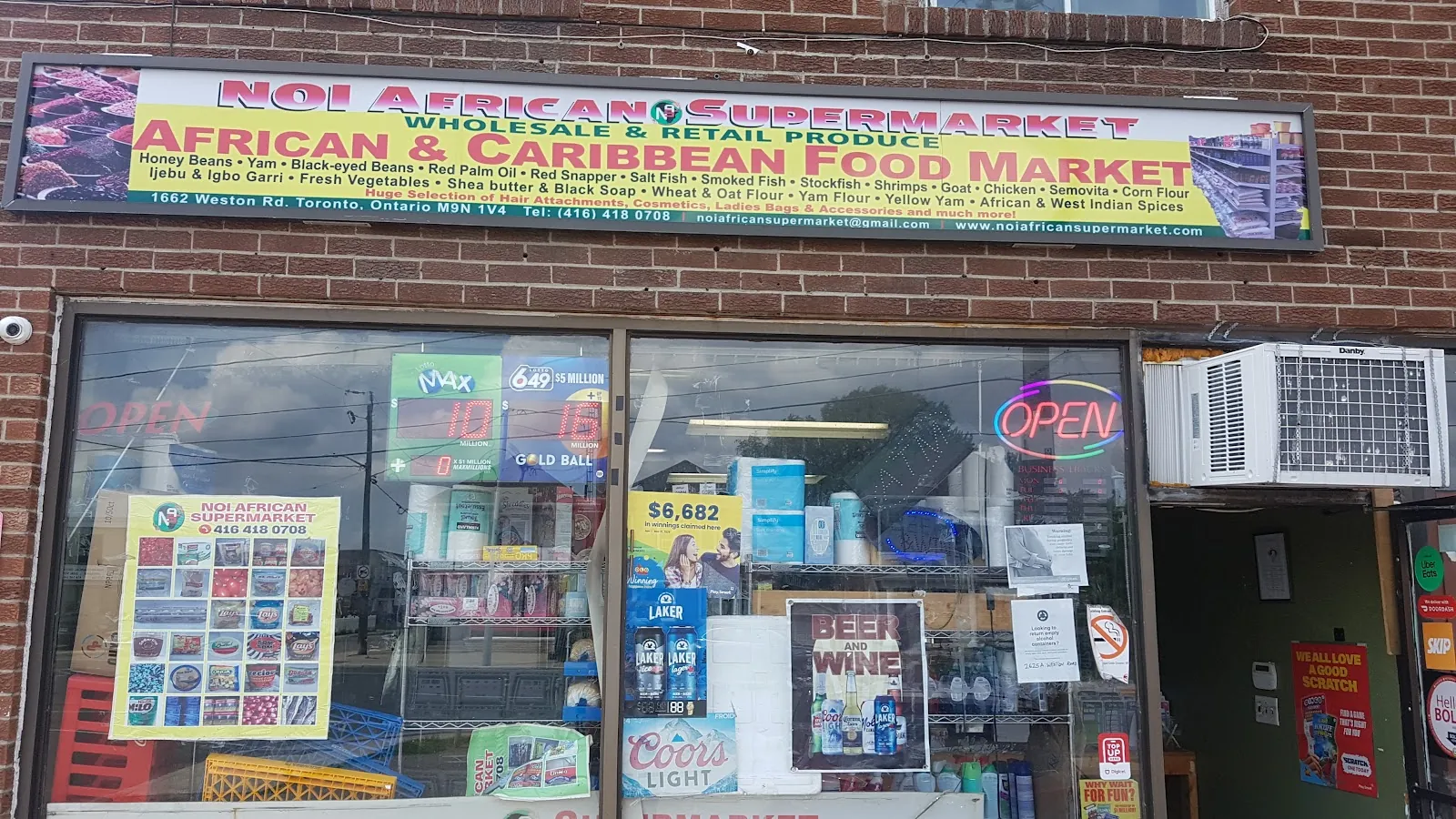 Noi African Supermarket, grocery shop at 1662 Weston Road in Etobicoke, Toronto
