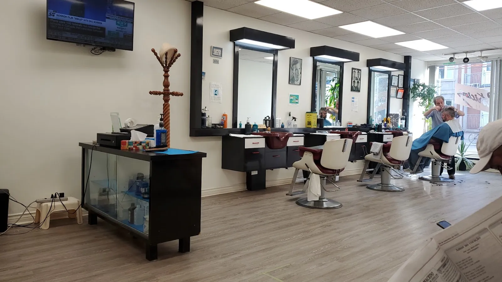 os Patricios Hair Stylists, hair salon at 1346 Dundas Street West in Old Toronto, Toronto