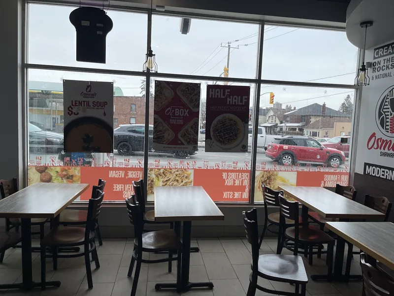 Osmow's Shawarma, middle eastern kitchen at 605 Rogers Road in York, Toronto