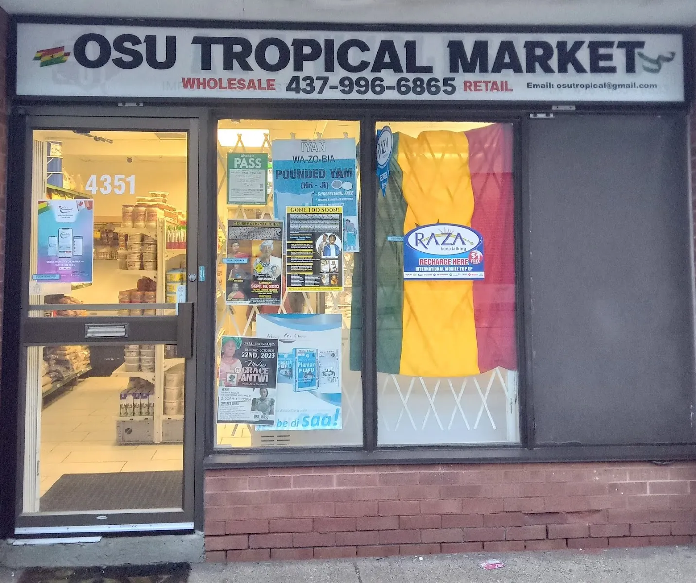 OSU TROPICAL MARKET, grocery shop at 3650 Weston Road in Etobicoke, Toronto