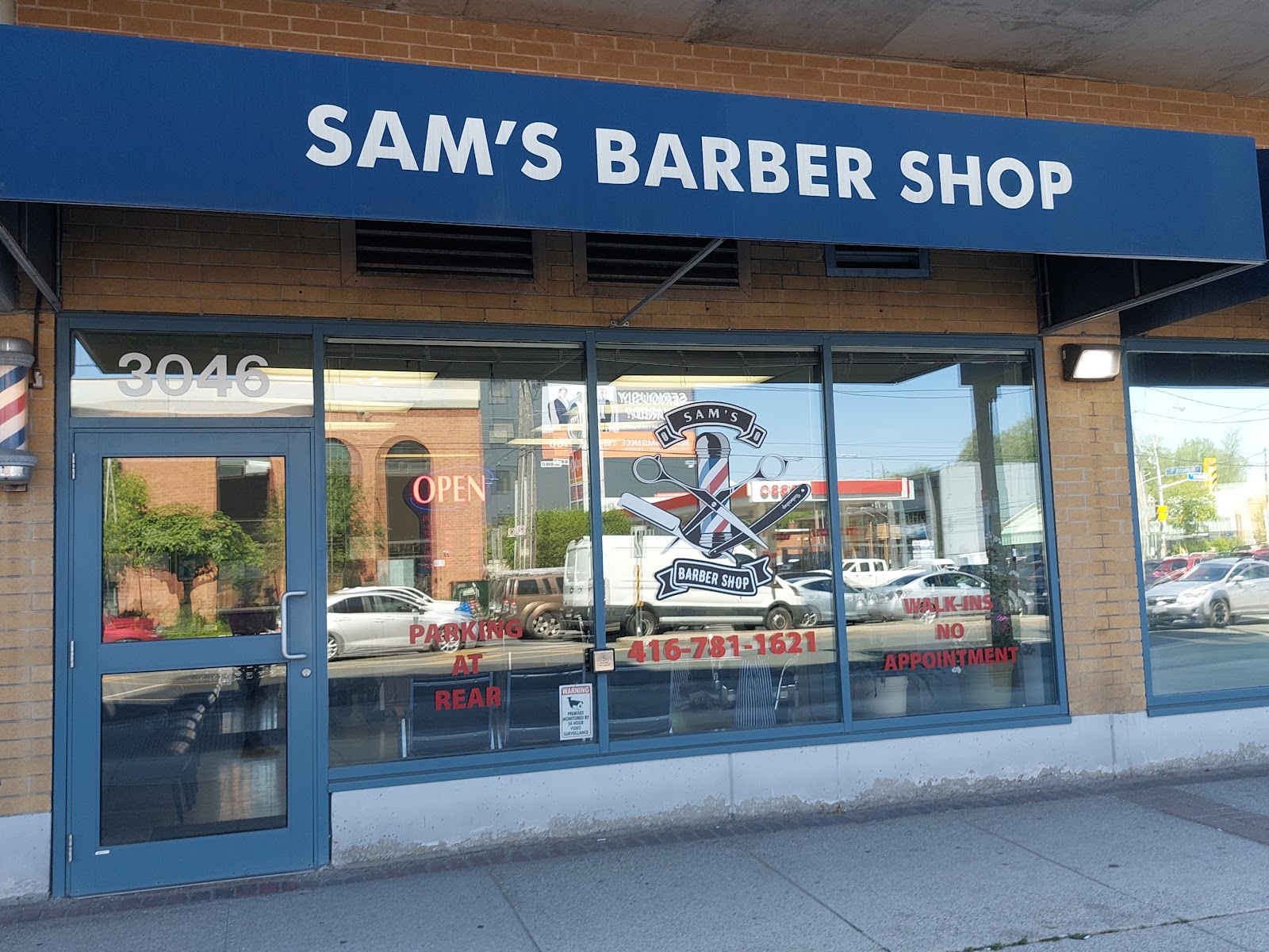 Sam's Barbershop, hair salon at 3046 Bathurst street in North York, Toronto