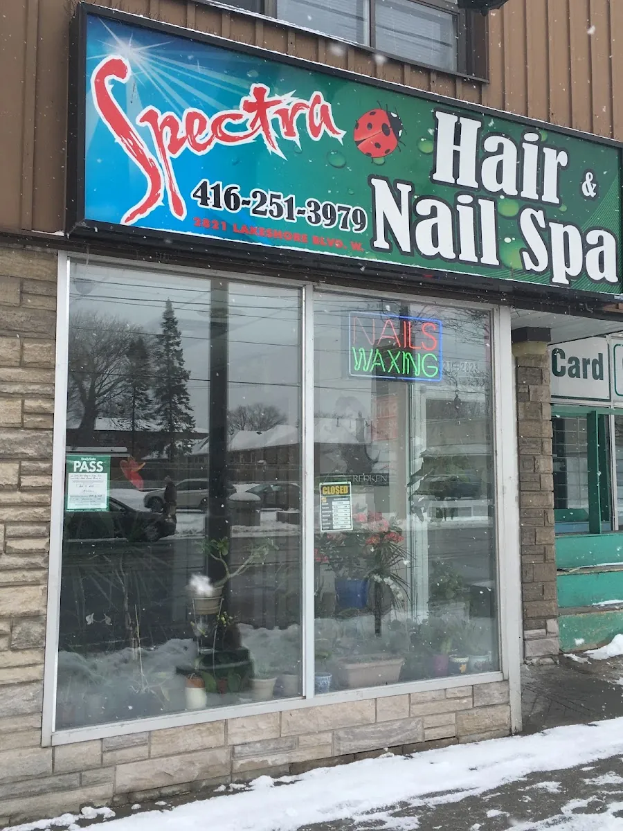 Sepectra Hair & Nail Spa, beauty salon at 2821 Lake Shore Boulevard West in Etobicoke, Toronto