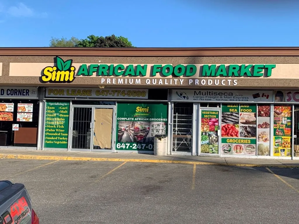 Simi African Food Market, grocery shop at 3877 Lawrence Avenue East in Scarborough, Toronto