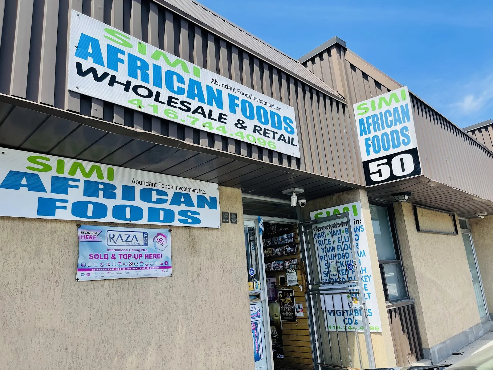 Simi African Foods, grocery shop at 50 Eddystone Avenue in North York, Toronto