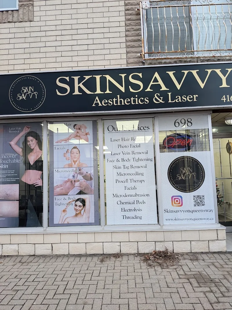 SkinSavvy Aesthetics & Laser, beauty salon at 673 The Queensway in Etobicoke, Toronto