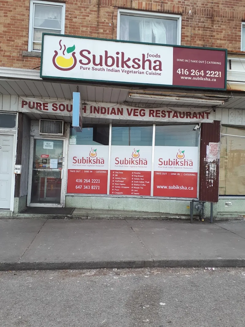 Subiksha Foods, indian kitchen at 2633 Eglinton Avenue East in Scarborough, Toronto