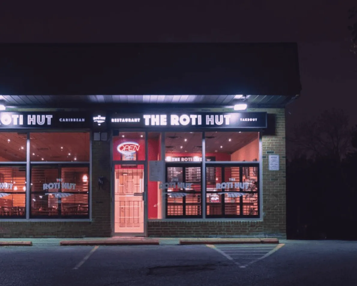 The Roti Hut, caribbean kitchen at 351 Pitfield Road in Scarborough, Toronto
