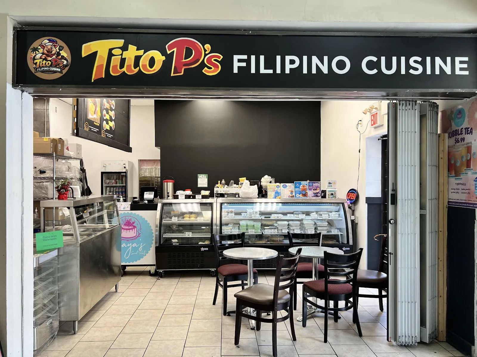 Tito P's Filipino Cuisine, filipino kitchen at 45 Four Winds Drive in North York, Toronto