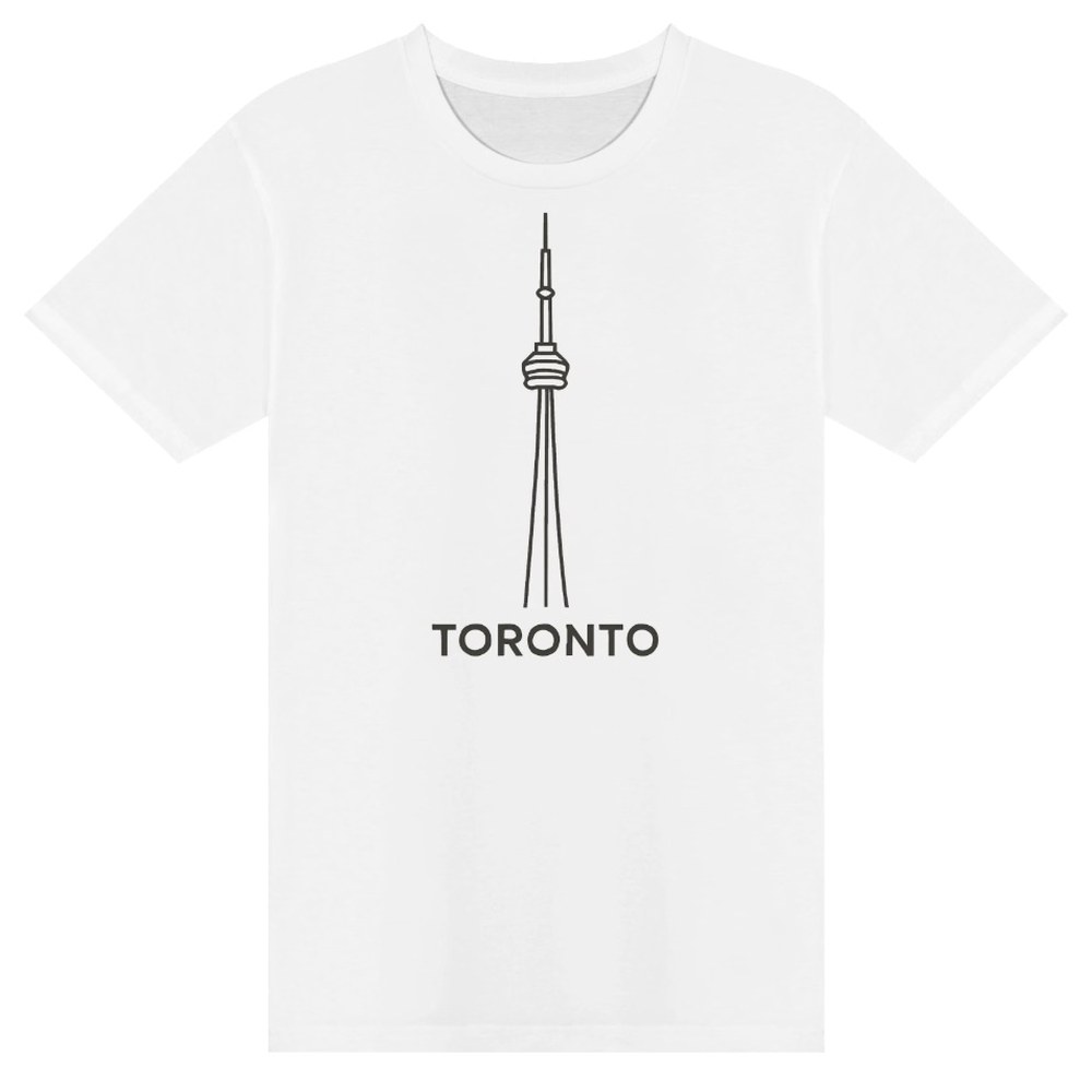 CN Tower T-Shirt - Minimalist Toronto Tee, See The Six Toronto merch