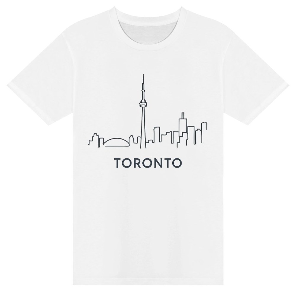 Toronto Skyline T-Shirt - Minimal Line Art Tee, See The Six Toronto merch
